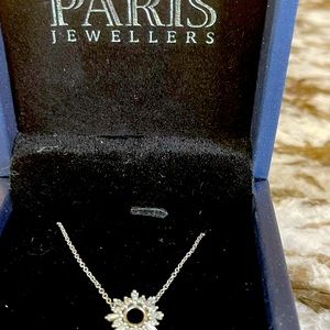 Paris Jewellers , diamond necklace , 10 karat gold ( new )